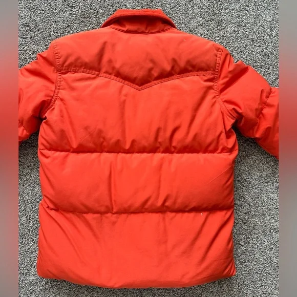 Ralph Lauren Men's Orange Puffer Jacket - Picture 4 of 6
